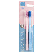 Зубные щетки Revyline SM6000 DUO (розовая и голубая) + зубная паста